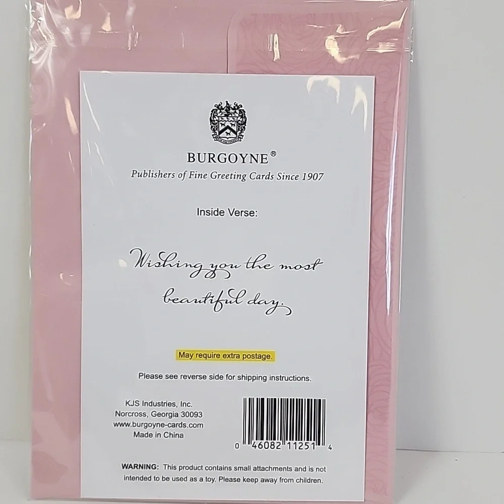 Birthday Card + Sets Of 6x (Six) Decorative Hair Clips Burgoyne KJS Industrie